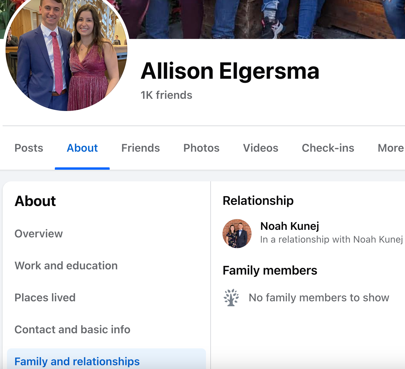 Allison Elgersma Facebook Profile