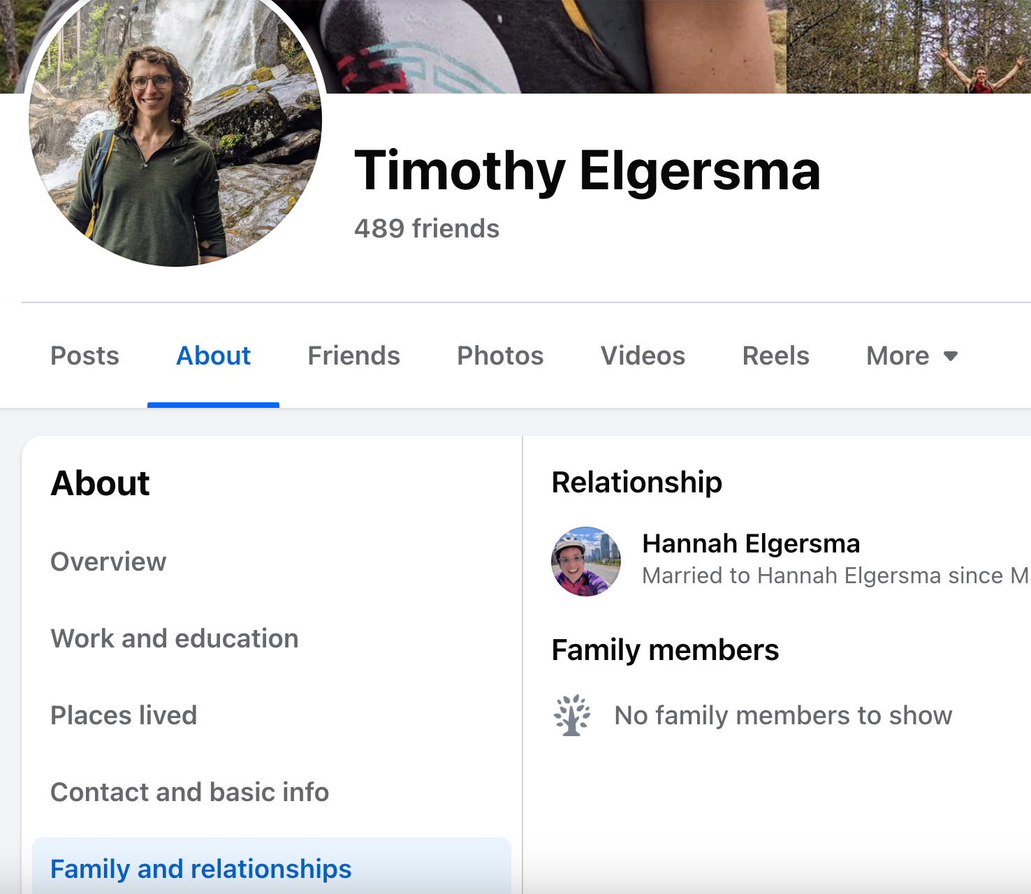 Timothy Elgersma Facebook Profile